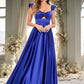 Alejandra Ball-Gown/Princess Sweetheart Floor-Length Satin Prom Dresses DEP0025859