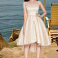 Ellie A-line Scoop Asymmetrical Lace Taffeta Tulle Homecoming Dress DEP0020592