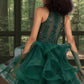 Tiffany Ball-Gown/Princess Scoop Short/Mini Lace Tulle Homecoming Dress With Sequins DEP0020537