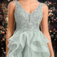 Brooklynn Ball-Gown/Princess V-Neck Short Tulle Lace Homecoming Dress DEP0025671