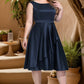 Ana A-line Scoop Knee-Length Satin Homecoming Dress With Cascading Ruffles DEP0020595