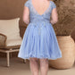 Yamilet A-line Scoop Short/Mini Tulle Homecoming Dress With Beading Appliques Lace DEP0020547