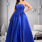 Mckenna Ball-Gown/Princess Straight Floor-Length Satin Prom Dresses DEP0025831