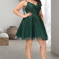 Cali A-line V-Neck Short/Mini Tulle Homecoming Dress DEP0020546