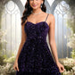 Mckayla A-line Sweetheart Short Sequin Homecoming Dress DEP0025649