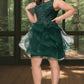 Tiffany Ball-Gown/Princess Scoop Short/Mini Lace Tulle Homecoming Dress With Sequins DEP0020537