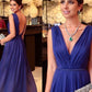 Genesis A-Line/Princess 30D Chiffon Ruffles V-neck Sleeveless Floor-Length Mother of the Bride Dresses DEP0020440