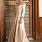 Marian A-Line/Princess Elastic Woven Satin Ruched V-neck 3/4 Sleeves Ankle-Length Mother of the Bride Dresses DEP0020362