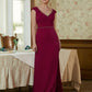 Nyasia Sheath/Column Stretch Crepe Beading V-neck Sleeveless Floor-Length Mother of the Bride Dresses DEP0020330