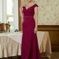 Nyasia Sheath/Column Stretch Crepe Beading V-neck Sleeveless Floor-Length Mother of the Bride Dresses DEP0020330