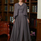 Autumn A-Line/Princess Chiffon Applique V-neck Sleeveless Ankle-Length Mother of the Bride Dresses DEP0020365