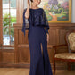 Isabela Sheath/Column Stretch Crepe Scoop Sleeveless Floor-Length Mother of the Bride Dresses DEP0020361