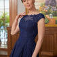 Judy A-Line/Princess Chiffon Lace Scoop Sleeveless Knee-Length Mother of the Bride Dresses DEP0020368