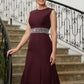 Abby Sheath/Column Chiffon Beading Scoop Sleeveless Tea-Length Mother of the Bride Dresses DEP0020370