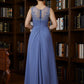 Ada A-Line/Princess Chiffon Applique Scoop Sleeveless Asymmetrical Mother of the Bride Dresses DEP0020257