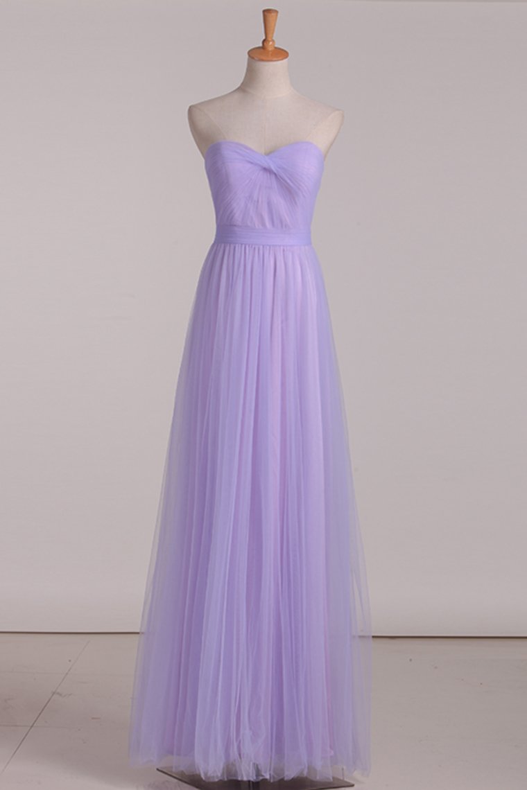 Chiffon With Ruffles Bridesmaid Dresses Sweetheart Floor Length A Line