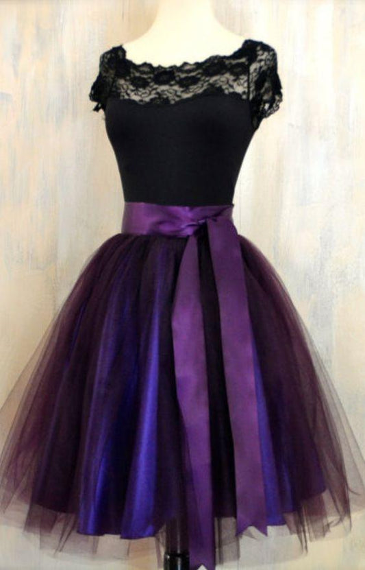 Scoop Homecoming Dresses Lace Lexi Neck Short Tulle Appliques Custom Made Mini Party Dresses CD22592