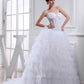Ball Gown Beading Sweetheart Sleeveless Applique Organza Wedding Dresses DEP0006894