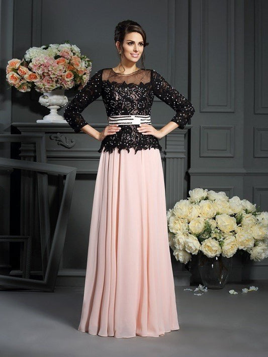 A-Line/Princess Sweetheart Sleeveless Long Chiffon Mother of the Bride Dresses DEP0007222