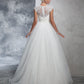 Ball Gown Sweetheart Ruched Sleeveless Long Tulle Wedding Dresses DEP0006724