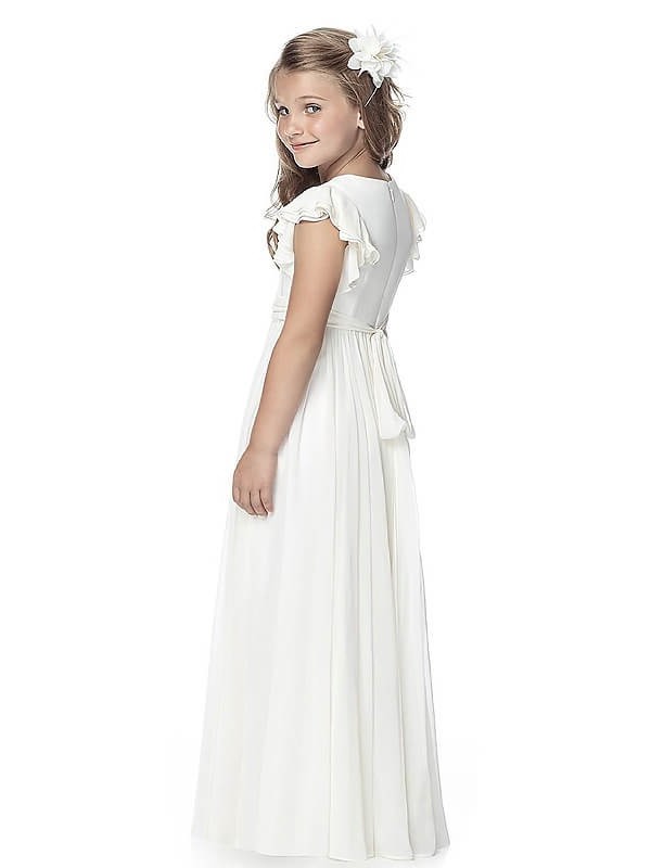 A-line/Princess Scoop Sleeveless Chiffon Floor-Length Flower Girl Dresses DEP0007618