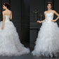 Ball Gown Sweetheart Hand-Made Flower Sleeveless Long Organza Wedding Dresses DEP0006877