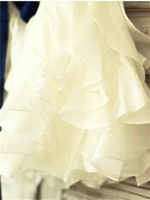 A-line/Princess Scoop Sleeveless Bowknot Tea-Length Taffeta Flower Girl Dresses DEP0007774