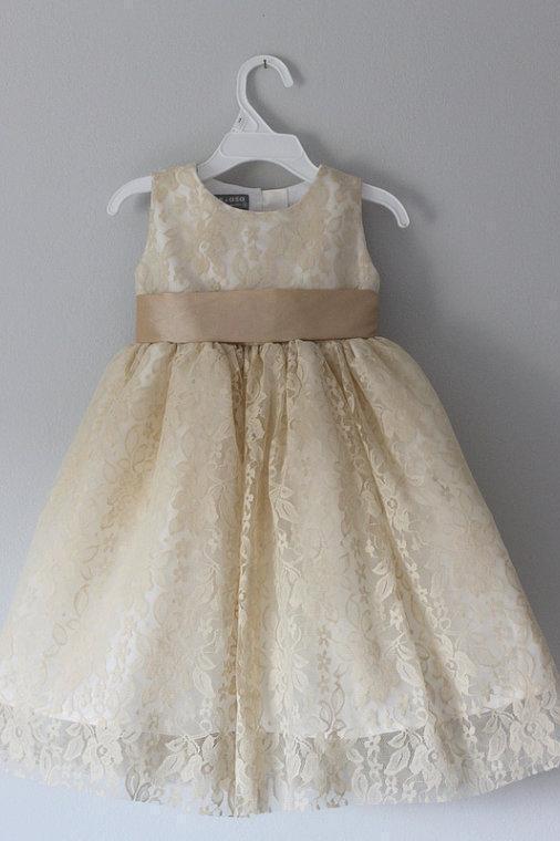 Princess A Line Lace Scoop with Bow Cheap Rustic Flower Girl Dresses JS100